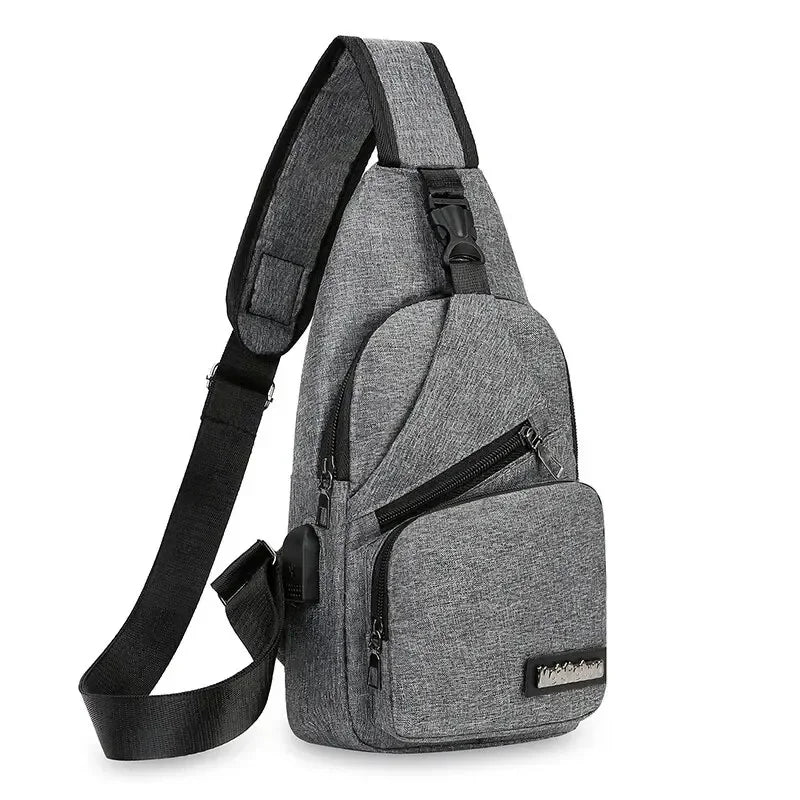 Men's Large Capacity Sling Chest Bag – Outdoor Sports Shoulder Backpack for Casual & Fashion – Small Crossbody Bag
