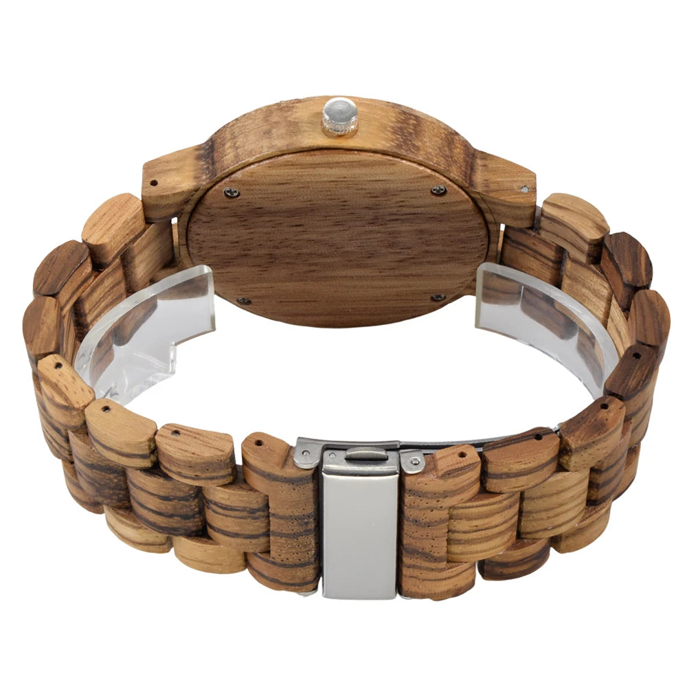 Minimalist Handmade Quartz Watch for Men Slim Round Body Lightweight Comfortable Analog Design