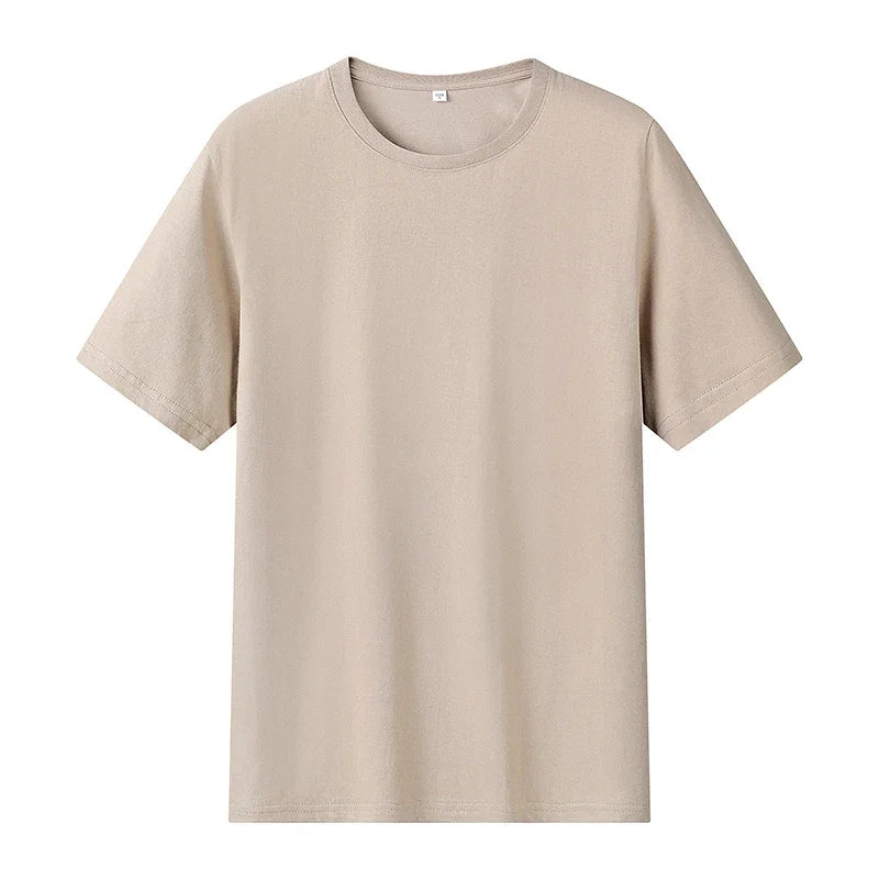 12 Color Oversized Heavyweight T Shirt for Men Summer Short Sleeve Tee 100% Cotton Plain Top Casual Men's Clothing