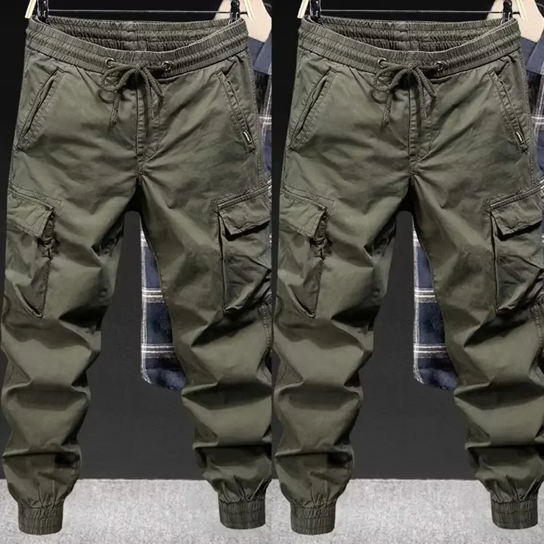 Men's Loose-fit Casual Pants Military Greencargo Brand Spring Autumn Trendy Outdoor Climbing Tactical Pants Cargo Pants