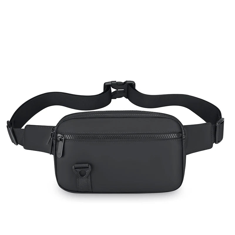 Men's Waterproof Sling Bag – Large Capacity, PU Leather Look Crossbody for Commute & Travel