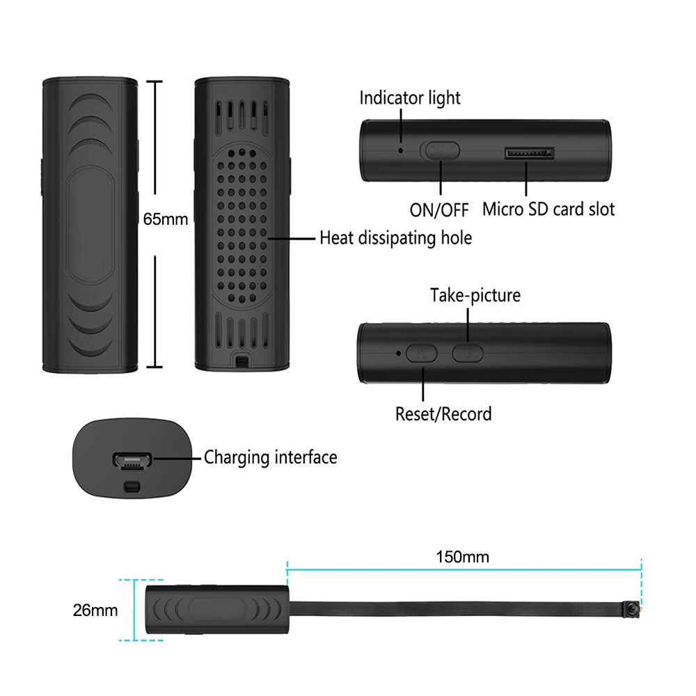 Mini Portable Remote WIFI Camera Small Compact Portable Surveillance Cam for Home Security