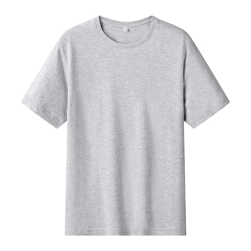 12 Color Oversized Heavyweight T Shirt for Men Summer Short Sleeve Tee 100% Cotton Plain Top Casual Men's Clothing