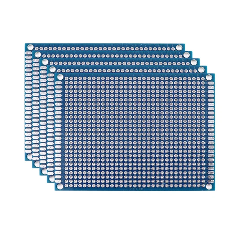 5/10PCS PCB Board Prototype Board Blue 2x8/3x7/4x6/5x7/7x9cm Double Sided Circuit Boards For DIY Soldering Project-10