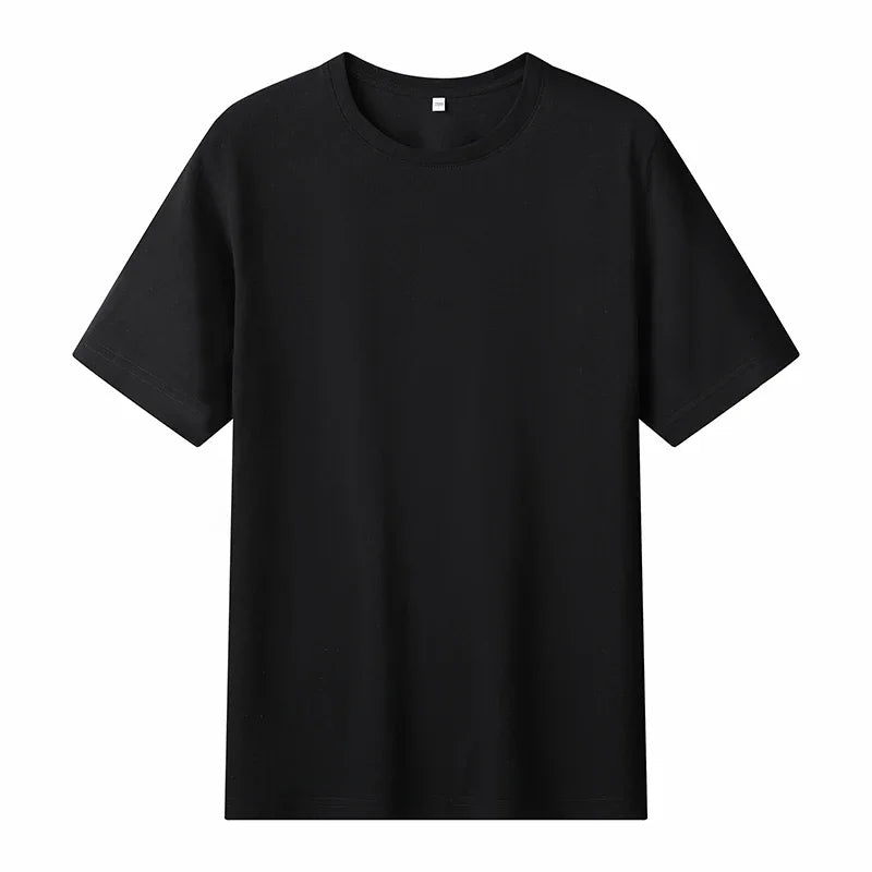 12 Color Oversized Heavyweight T Shirt for Men Summer Short Sleeve Tee 100% Cotton Plain Top Casual Men's Clothing