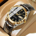 Color: Rose - POEDAGAR Luxury Business Man Wristwatch Waterproof Luminous Date Week Men Watch For M