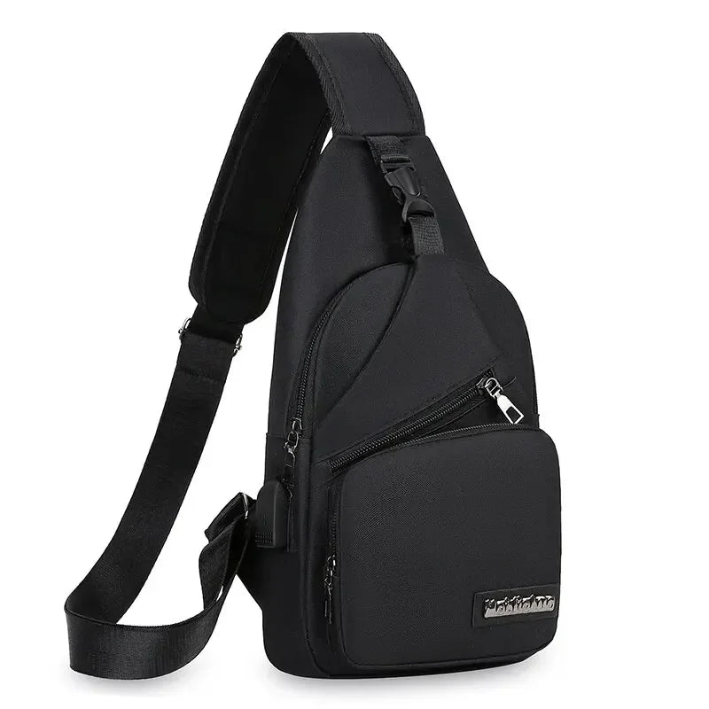 Men's Large Capacity Sling Chest Bag – Outdoor Sports Shoulder Backpack for Casual & Fashion – Small Crossbody Bag