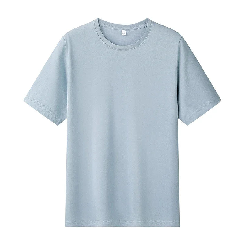 12 Color Oversized Heavyweight T Shirt for Men Summer Short Sleeve Tee 100% Cotton Plain Top Casual Men's Clothing