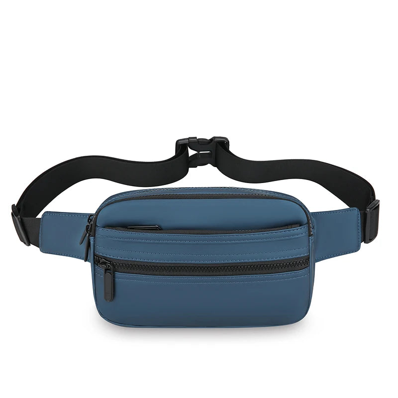 Men's Waterproof Sling Bag – Large Capacity, PU Leather Look Crossbody for Commute & Travel