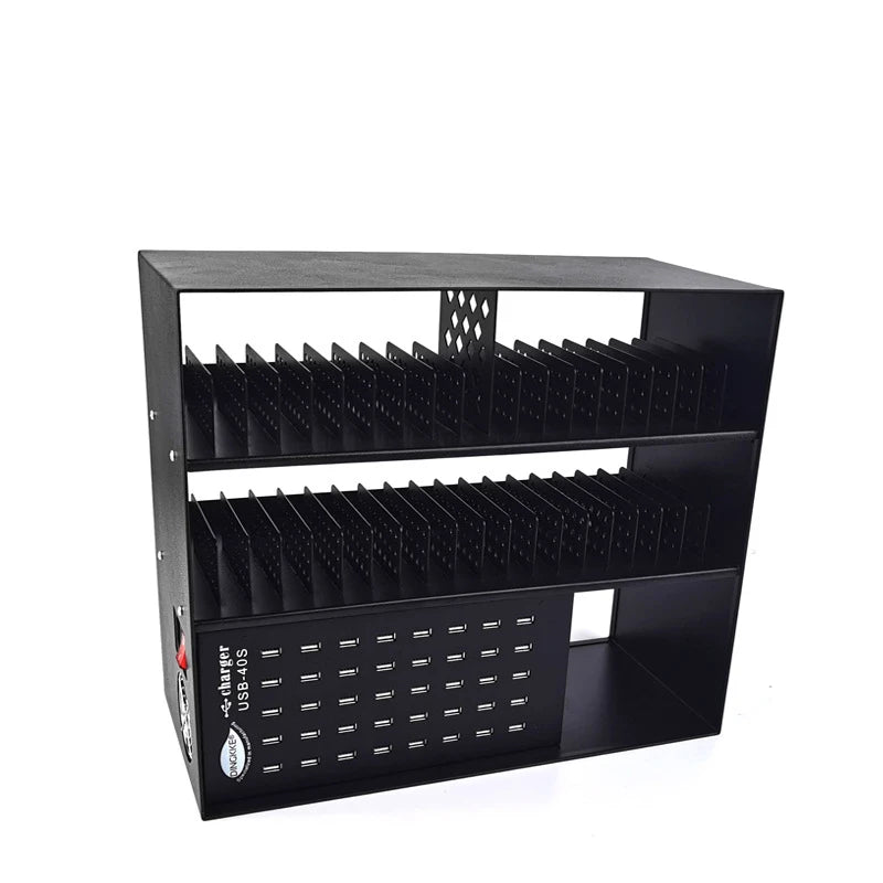 Multi-device charger 40-port electric phone charging station USB mobile phone charging cabinet with mobile phone tablet holder