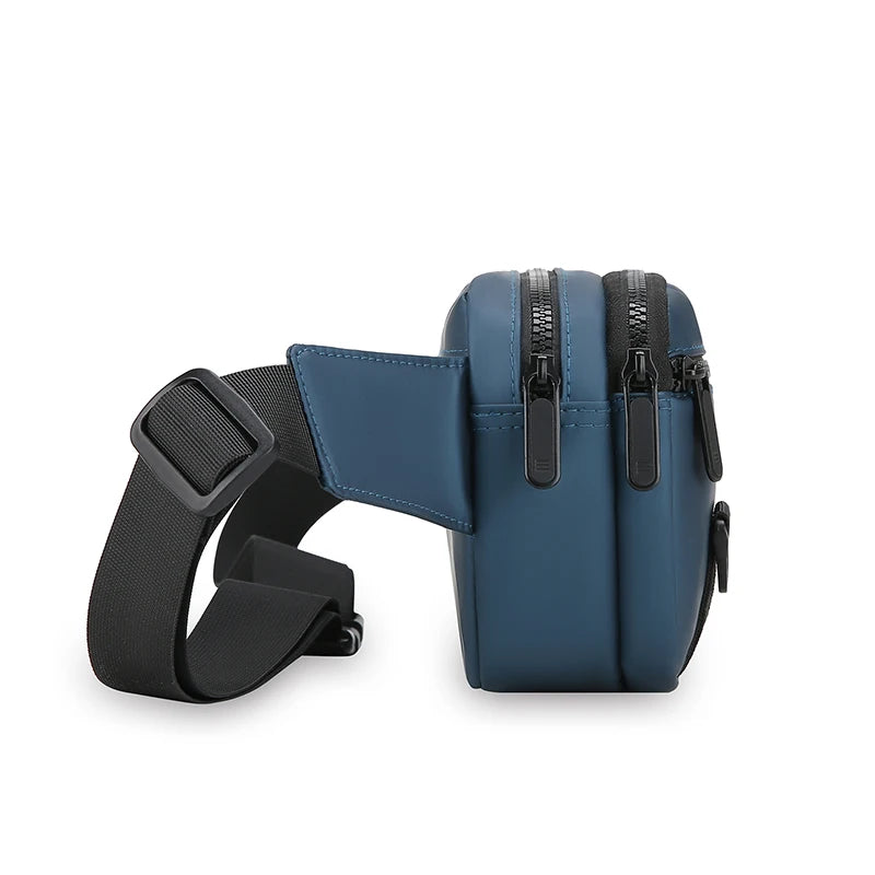 Men's Waterproof Sling Bag – Large Capacity, PU Leather Look Crossbody for Commute & Travel