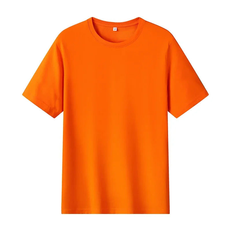 12 Color Oversized Heavyweight T Shirt for Men Summer Short Sleeve Tee 100% Cotton Plain Top Casual Men's Clothing