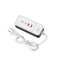 50W Multi‑Port Desktop Charging Station Type‑C USB Fast Charging Power Adapter Phone Charger Station for iPhone Xiaomi Phones