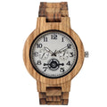Minimalist Handmade Quartz Watch for Men Slim Round Body Lightweight Comfortable Analog Design
